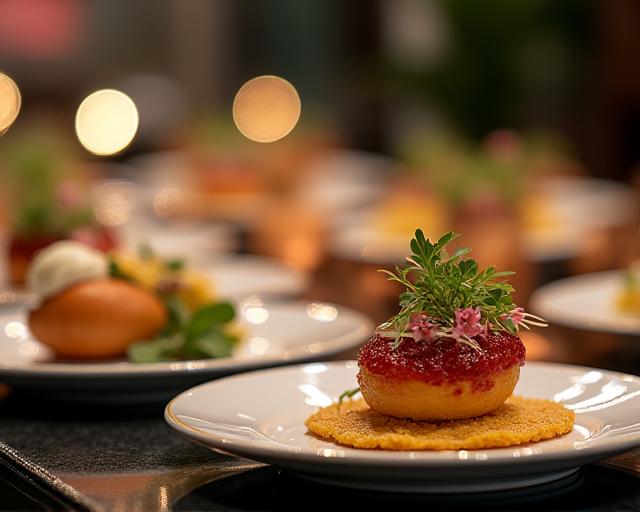 Elegant Event Catering Setup
